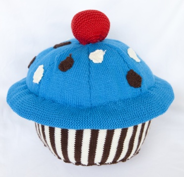 giant knitted cupcake